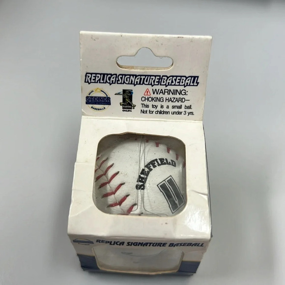 Vintage Mini Replica Signature Baseball Gary Sheffield - Picture 1 of 6